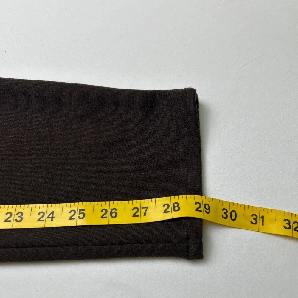 Michael Kors Womens Stretch Ponte Slim Straight Leg Pants Size 10 Brown Career